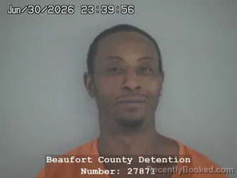 Mugshot of ERNEST TYRONE FIELDS booked in Beaufort County, South Carolina on July 1, 2026