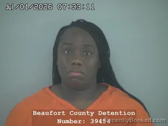 Mugshot of LATOYIA MARIE JOHNSON booked in Beaufort County, South Carolina on July 1, 2026