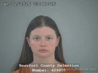 Mugshot of ALLISON VICTORIA ROGERS booked in Beaufort County, South Carolina on July 2, 2026