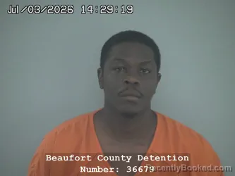 Mugshot of RAKIM ESHONE FERGUSON booked in Beaufort County, South Carolina on July 3, 2026