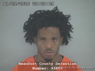 Mugshot of CHRISTOPHER JOVAN BROWN booked in Beaufort County, South Carolina on July 3, 2026