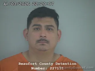 Mugshot of SABINO PENA HERNANDEZ booked in Beaufort County, South Carolina on July 3, 2026