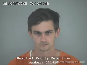 Mugshot of SEBASTIAN LEE LAZZO booked in Beaufort County, South Carolina on July 4, 2026