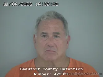 Mugshot of RICHARD DUANE ARMIJO booked in Beaufort County, South Carolina on July 4, 2026