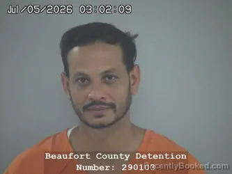 Mugshot of ROHIT KUMAR booked in Beaufort County, South Carolina on July 5, 2026
