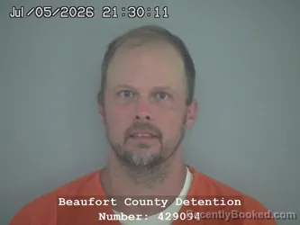 Mugshot of CHARLES SCOTT HOWARD booked in Beaufort County, South Carolina on July 5, 2026