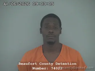 Mugshot of SHAUN EDWARD DOE booked in Beaufort County, South Carolina on July 6, 2026