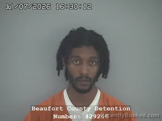 Mugshot of TIEJAY LEEVONTA LAMONT CARTER booked in Beaufort County, South Carolina on July 7, 2026