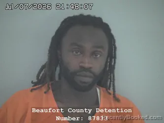 Mugshot of MICHAEL LAMAR SIMMONS booked in Beaufort County, South Carolina on July 7, 2026