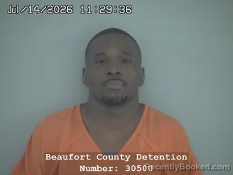 Mugshot of JAMAR DEON GRANT-BROWN booked in Beaufort County, South Carolina on July 14, 2026