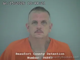 Mugshot of BRIAN JOSEPH FORTIN booked in Beaufort County, South Carolina on July 15, 2026