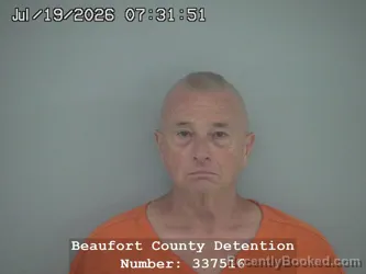 Mugshot of PAUL EDWARD BARTHOLOMY booked in Beaufort County, South Carolina on July 19, 2026