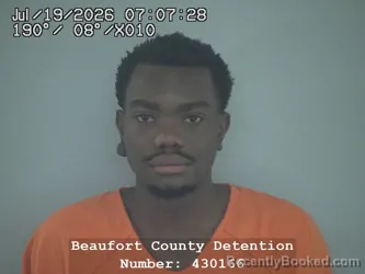Mugshot of JAVON DEVONTE BROWN booked in Beaufort County, South Carolina on July 19, 2026