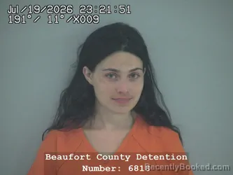 Mugshot of JENA ASHTON MARTIN booked in Beaufort County, South Carolina on July 19, 2026