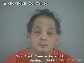Mugshot of HUNG MINH TRINH booked in Beaufort County, South Carolina on July 20, 2026