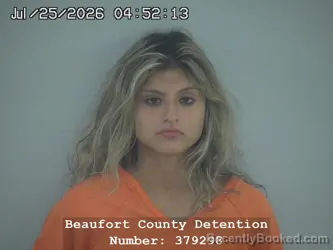 Mugshot of Gabriella Elizabeth Cosgrove booked in Beaufort County, South Carolina on July 25, 2026