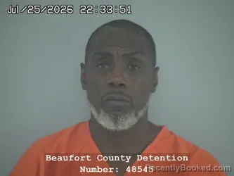 Mugshot of Maurice Andra Jacques booked in Beaufort County, South Carolina on July 25, 2026