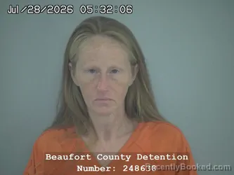 Mugshot of Carolyn Marie Tyler booked in Beaufort County, South Carolina on July 28, 2026