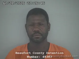 Mugshot of Jerome Alfonzo Green booked in Beaufort County, South Carolina on July 28, 2026
