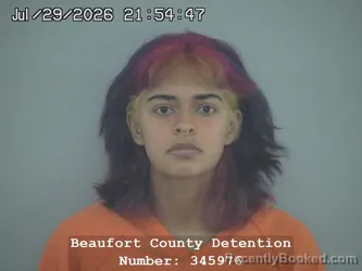 Mugshot of EMMA DREW MALDONADO booked in Beaufort County, South Carolina on July 29, 2026