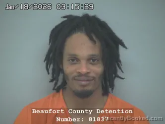 Mugshot of RYAN O'NEIL CROOKS booked in Beaufort County, South Carolina on July 29, 2026