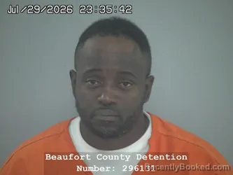 Mugshot of ROBERT JOE DAVON PRYOR booked in Beaufort County, South Carolina on July 30, 2026