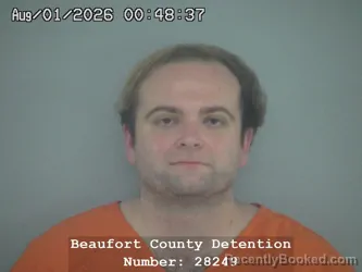 Mugshot of Michael Christian Chapman booked in Beaufort County, South Carolina on August 1, 2026