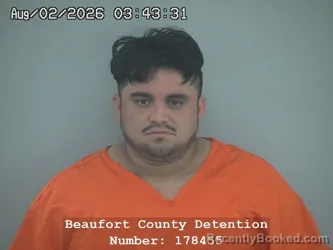 Mugshot of Chrissman Mitchell Hernandez Lopez booked in Beaufort County, South Carolina on August 1, 2026
