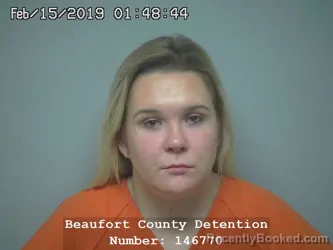 Mugshot of Megan Lynn Doughty Malphrus booked in Beaufort County, South Carolina on August 2, 2026