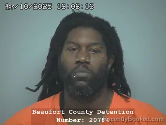 Mugshot of NAHSHON KAREEM HAGAN booked in Beaufort County, South Carolina on August 2, 2026