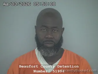 Mugshot of THOMAS ALVA GOODWIN booked in Beaufort County, South Carolina on August 3, 2026