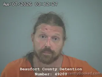 Mugshot of Jeremy Michael Ray booked in Beaufort County, South Carolina on August 7, 2026