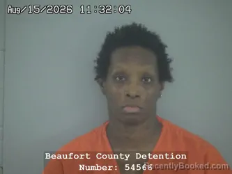 Mugshot of Amber Regenia Gray booked in Beaufort County, South Carolina on August 15, 2026