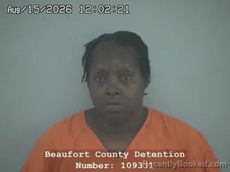 Mugshot of Geneva Hamilton Dupont booked in Beaufort County, South Carolina on August 15, 2026