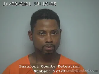 Mugshot of David Dewayne Anderson booked in Beaufort County, South Carolina on August 22, 2026