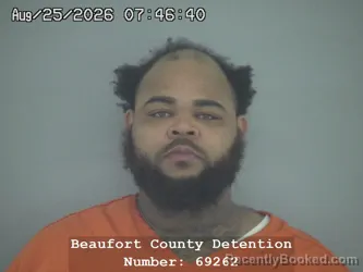 Mugshot of Calvin Durell Brown booked in Beaufort County, South Carolina on August 24, 2026