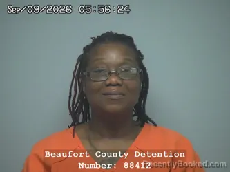 Mugshot of Althea Lynette Wilson booked in Beaufort County, South Carolina on September 9, 2026