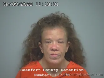 Mugshot of Amanda Nichole Knox booked in Beaufort County, South Carolina on September 9, 2026