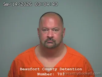 Mugshot of Tracy Allen Williams booked in Beaufort County, South Carolina on September 13, 2026