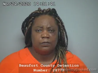 Mugshot of Aisha Kizuwanda Moultrie booked in Beaufort County, South Carolina on September 16, 2026
