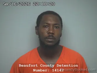Mugshot of Lucas Lamont Lynard booked in Beaufort County, South Carolina on September 16, 2026