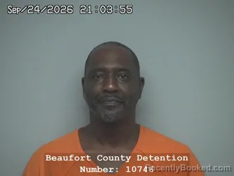 Mugshot of Charles Daniel Brown booked in Beaufort County, South Carolina on September 24, 2026