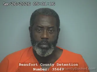 Mugshot of Terence Devon Campbell booked in Beaufort County, South Carolina on September 26, 2026