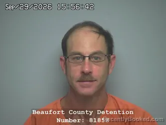Mugshot of Kevin James Burke booked in Beaufort County, South Carolina on September 29, 2026