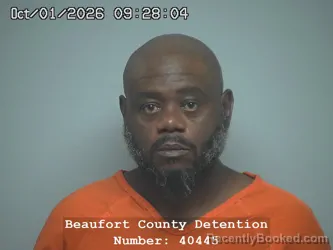 Mugshot of Kedrick Darnell Gordon booked in Beaufort County, South Carolina on October 1, 2026
