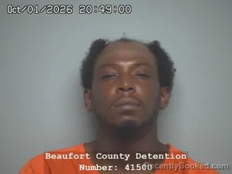 Mugshot of Michael Jamison Spence booked in Beaufort County, South Carolina on October 1, 2026
