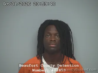 Mugshot of Jonah Elijah Jiles booked in Beaufort County, South Carolina on October 2, 2026