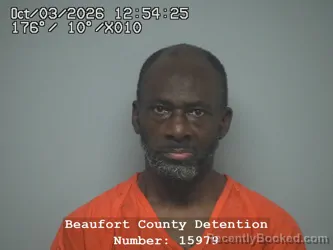 Mugshot of Moses Smalls booked in Beaufort County, South Carolina on October 3, 2026