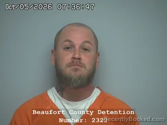 Mugshot of Blake Dewayne Reynolds booked in Beaufort County, South Carolina on October 5, 2026
