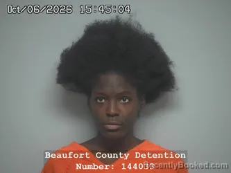 Mugshot of Laila Blake booked in Beaufort County, South Carolina on October 6, 2026
